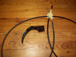 Motorhaubenzugset neu mit Drahtselle und Bautenzughebel 460/461