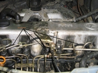 berlaufleitung fr Einspritzdsen 460/461/463 Kraftstoffschlauch mit Stoffberzug Preis je Meter